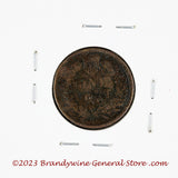An 1883 Indian Head Penny for sale by Brandywine General Store reverse side of coin