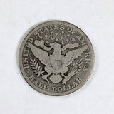 An 1897 Barber Half dollar in good condition for sale by Brandywine General Store reverse side of coin