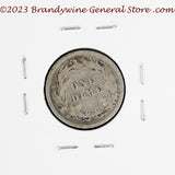 A 1900 Barber silver dime for sale by Brandywine General Store reverse side of coin