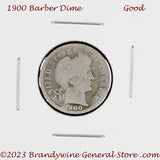 A 1900 Barber silver dime for sale by Brandywine General Store
