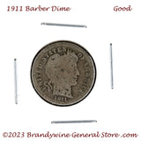 A 1911 Barber silver dime in good condition for sale by Brandywine General Store in good condition