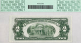 A series of 1928G two dollar legal tender note Fr #1508 for sale by Brandywine General Store certified by PCGS at Gem New 65 PPQ reverse of bill
