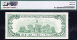 A FR #2157-G 1950 FRN from the Federal Reserve Bank in Chicago Illinois for sale by Brandywine General Store certified by PMG at Choice uncirculated 63 reverse of bill