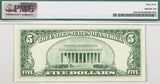 A series of 1950B FR #1963-K FRN note from the Dallas Texas Federal Reserve Bank in the denomination of five dollars for sale by Brandywine General Store PMG 64 reverse of bill