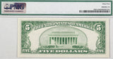 A FR #1963-L Five dollar 1950-B series FRN from the San Fransisco Federal Reserve Bank for sale by Brandywine General Store PMG 64 reverse of bill