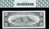 A FR #2021-B Series of 1969-C FRN note from the Federal Reserve Bank in New York in the denomination of ten dollars for sale by Brandywine General Store PCGS 66PPQ reverse