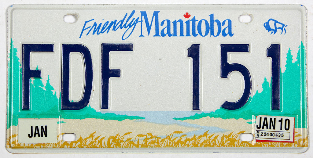 2010 Manitoba License Plate Brandywine General Store