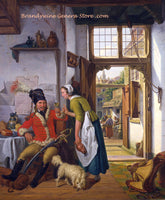 An archival premium Quality Art  print of Interior of an Inn painted by Abraham Van Strij in 1825 for sale by Brandywine General Store