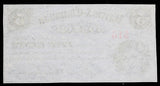 An obsolete five cents Harris and Chapman change note issued during the civil war in Boston Massachusetts on December 1, 1862 reverse of bill