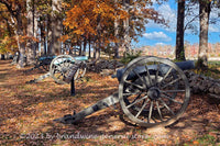 An original premium quality art print of Confederate Cannon on Seminary Ridge at Gettysburg National Military Park for sale by Brandywine General Store