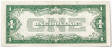 A 1928A FR #1601 One Dollar Silver Certificate in very fine condition for sale by Brandywine General Store reverse of bill