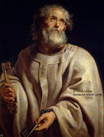 An archival premium Quality religious art Print of Pope Peter painted by Raphael between 1610 - 1612 for sale by Brandywine General Store