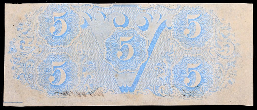 T-60 Five Dollar Civil War Issue 1863 PF-27 VA Capitol