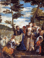 An archival premium Quality art Print of The Finding of Moses painted by Venetian artist Veronese in 1581 - 82 for sale by Brandywine General Store
