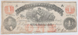 A one dollar obsolete Virginia treasury note issued July 21, 1862 during the Civil War for sale by Brandywine General Store in very good condition