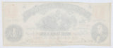 A one dollar obsolete Virginia treasury note issued October 21, 1862 during the Civil War for sale by Brandywine General Store reverse of extra fine bill