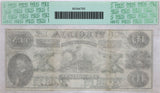 A ten dollar obsolete Virginia treasury note issued October 15, 1862 from the second issue of Bills issued by VA during the Civil War for sale by Brandywine General Store graded by PMG at AU 53 reverse