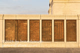 Pennsylvania monument copper plaques on front left side in Gettysburg National Military Park