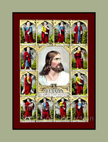 An archival premium Quality Art Print of Jesus and the Twelve Apostles for sale by Brandywine General Store