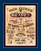 An archival premium Quality Art Print of the Lord's Prayer for sale by Brandywine General Store