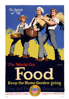 World War I Poster Food Keep the Home Garden Going