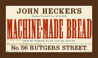 John Hecker's Machine Made Bread Advertisement