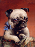 An archival premium Quality art Print of Pug a Young Pup by Carl Reichert for sale by Brandywine General Store