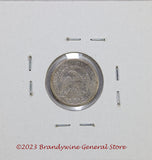 An 1836 Capped Bust silver half dime Large C variety in very good plus condition reverse side