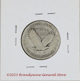 A 1927 Standing Liberty Quarter in very good condition reverse