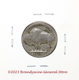 A 1937 Buffalo Nickel which will grade in very good to fine condition reverse side