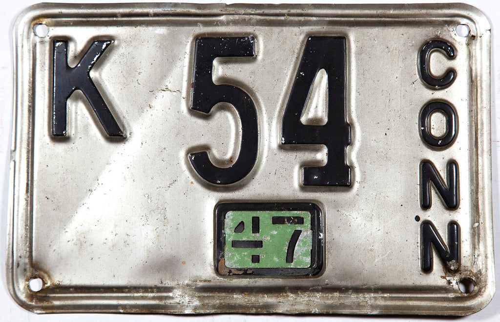 1947 Connecticut License Plates | Brandywine General Store