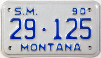 A NOS 1990 Montana Special Mobile license plate, which was for a small equipment or utility trailer for sale by Brandywine General Store in excellent plus condition