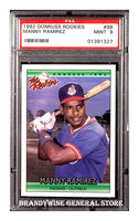 1992 Manny Ramirez Donruss Rookie Baseball Card PSA 9 Mint