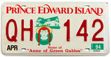 A classic 1994 passenger car license plate from the Canadian province of Prince Edward Island in excellent condition