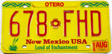 1994 New Mexico car license plate in excellent minus condition from Otero county