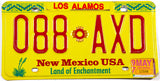 1997 New Mexico car license plate from Los Alamos County in Excellent minus condition