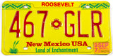 1997 New Mexico car license plate from Roosevelt County in Excellent minus condition
