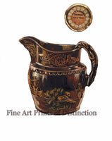An archival premium Quality art Print of Pitcher from Index of American Design by John Fisk for sale by Brandywine General Store