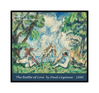 An archival Quality Poster of The Battle of Love painted by Paul Cezanne in 1880 for sale by Brandywine General Store