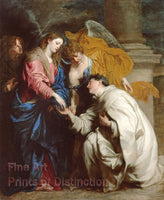 An archival premium Quality art Print of The Vision of the Blessed Hermann Joseph by Anthony Van Dyck for sale by Brandywine General Store