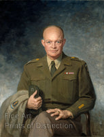 An archival premium Quality art Print of the Dwight D. Eisenhower Portrait by Thomas Edgar Stephens for sale by Brandywine General Store