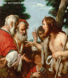 An archival premium Quality Art Print of The Sermon of St. John the Baptist painted by Flemish Artist Bernardo Strozzi for sale by Brandywine General Store