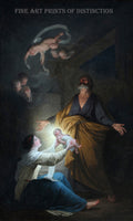 An archival premium Quality art Print of The Holy Family or The Nativity painted by Belgian Artist Joseph Benoit Suvee around the year 1790 for sale Brandywine General Store