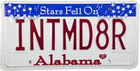 A 2003 Alabama Intimidator Passenger Car License Plate for sale by Brandywine General Store