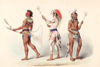 An archival premium quality art print of Ball Players painted by western artist George Catlin in 1861 for sale by Brandywine General Store