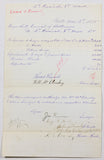 1885 Baltimore Document showing election expenses for  2nd precinct 8th ward