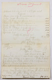 1885 Baltimore Document showing election expenses for 8th ward 1st precinct