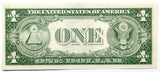 Fr #1614* star note series of 1935E silver certificate in the denomination of one dollar reverse side