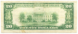 FR #1870-L Series of 1929 Federal Reserve Bank note in the denomination of twenty dollars and will grade fine - very fine Reverse