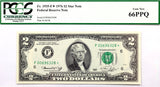 A Fr #1935-F* Series of 1976 FRN two dollar star note from the Atlanta Georgia Federal Reserve Bank for sale by Brandywine General Store certified PCGS 66 Gem New